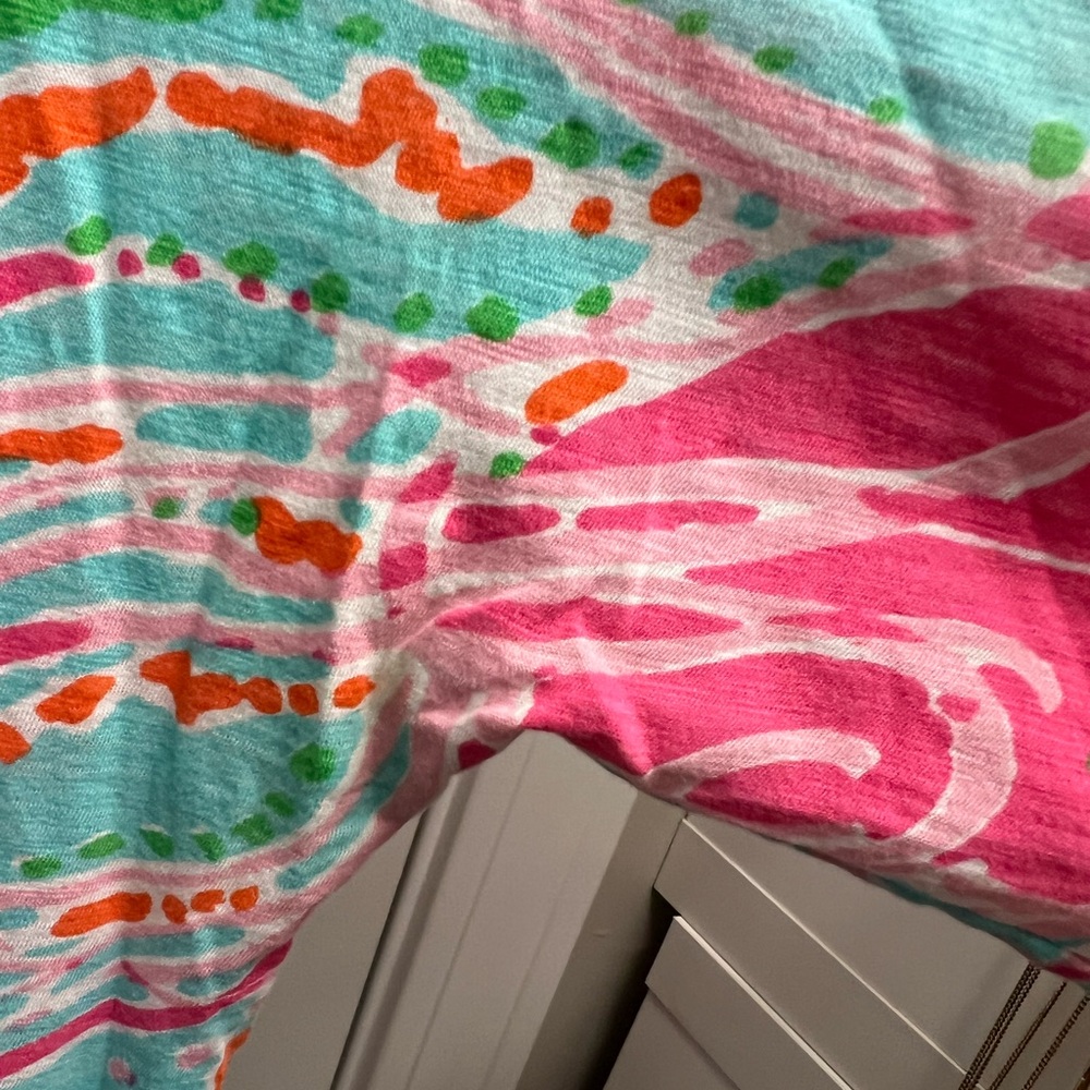 Lilly Pulitzer Eliza dress size L Jellies be jammin blue pink jellyfish - Picture 4 of 10